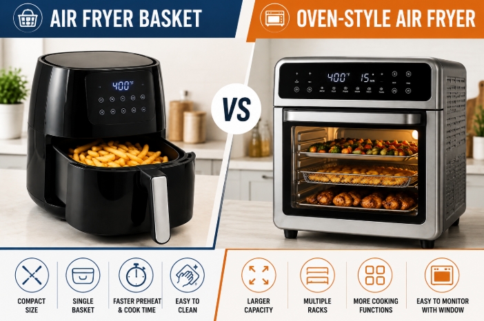Air Fryer Basket vs Oven-Style Air Fryer Which Is Better 2