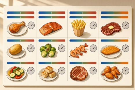 Air Fryer Cooking Times & Temperature Guide Complete Chart for Every Food
https://kitchencentralhub.com/